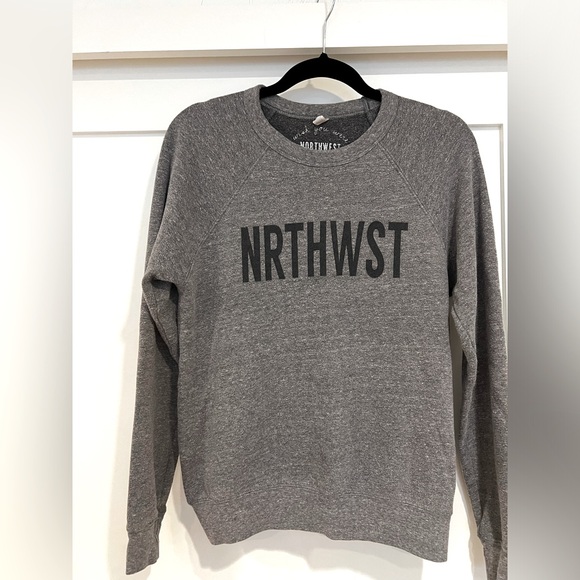 Women’s crewneck grey NRTHWST sweatshirt. Does not have a sz, but fits like a S - Picture 1 of 2